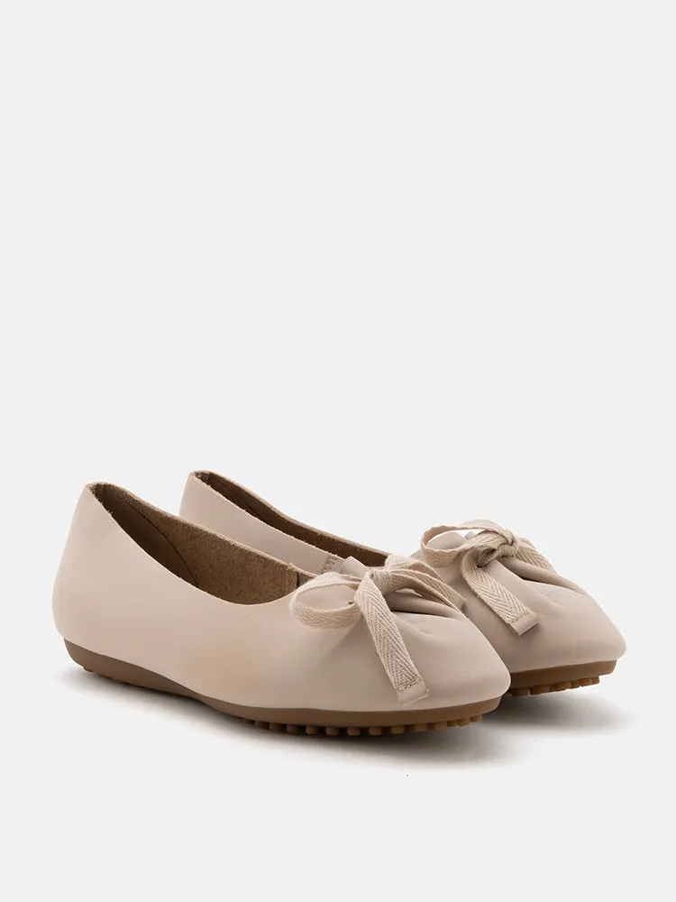Adriana Tied Bow Flats