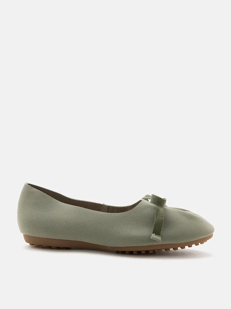 Adriana Tied Bow Flats
