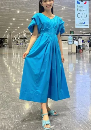 Ailsa - Puff sleeve summer dress