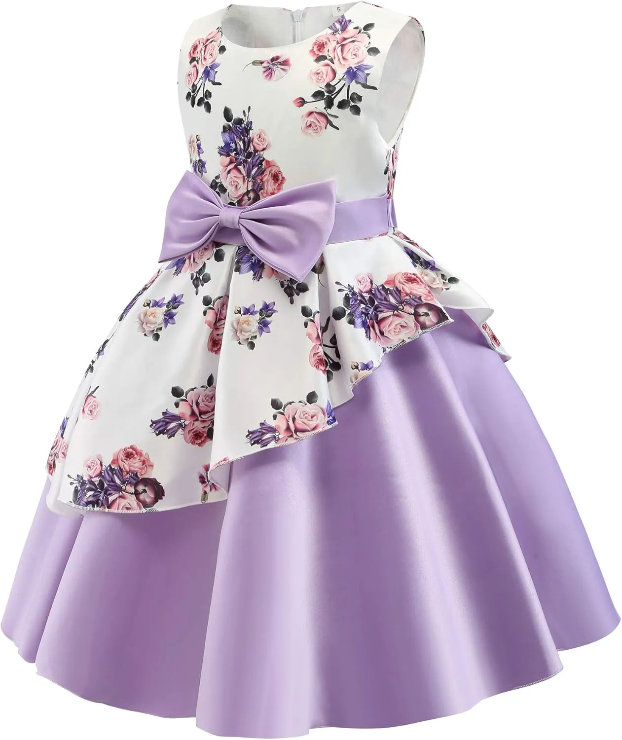 AIMJCHLD 2-9T Girls Flower Dress Kids Formal Special Occasion Party Dresses