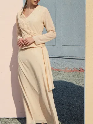 All Over Crystal Top and Skirt Set..