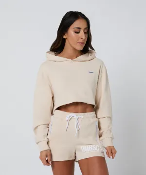 Ambition Crop Hoodie Bone