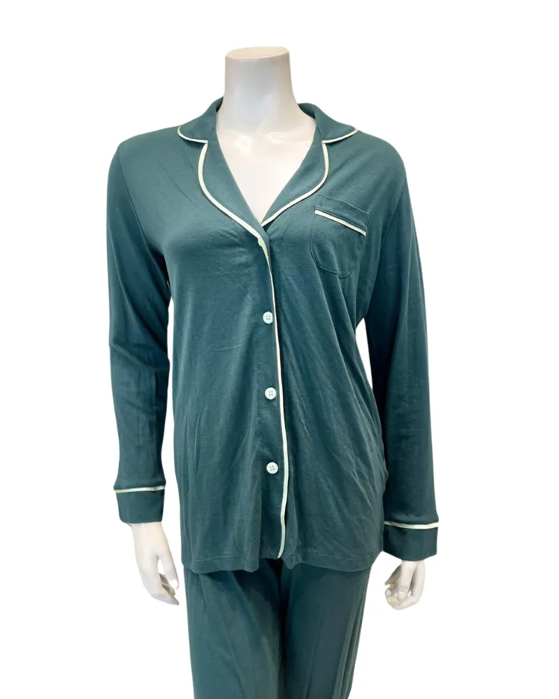 AMORE9644 Schnapps/Verde Bella Cotton Blend Pajamas Set