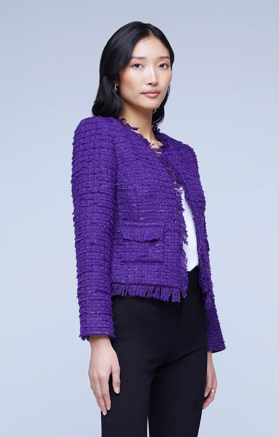 Angelina Blazer - Deep Violet