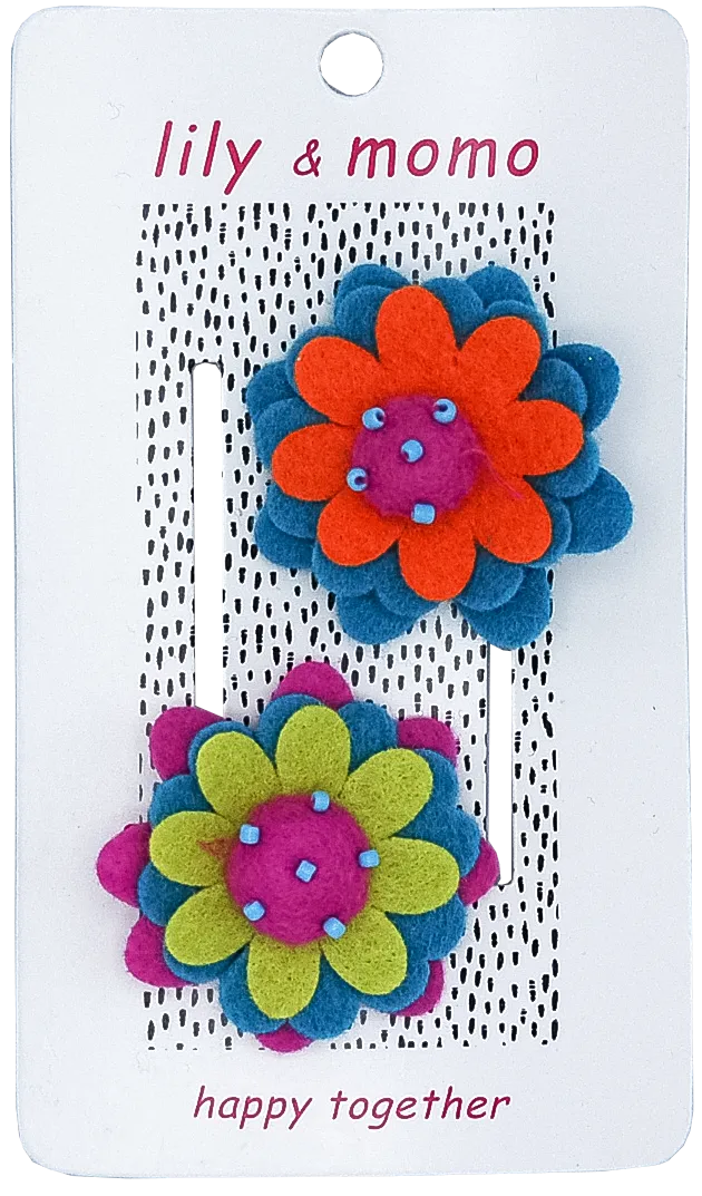 Anna Flower Hair Clips
