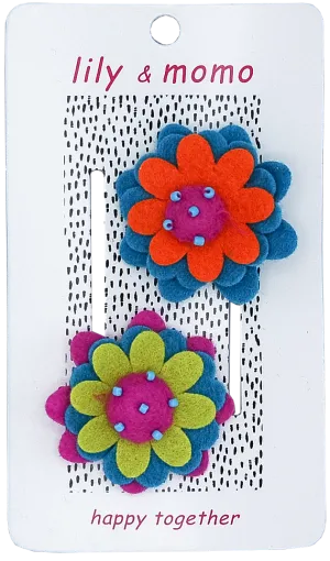 Anna Flower Hair Clips