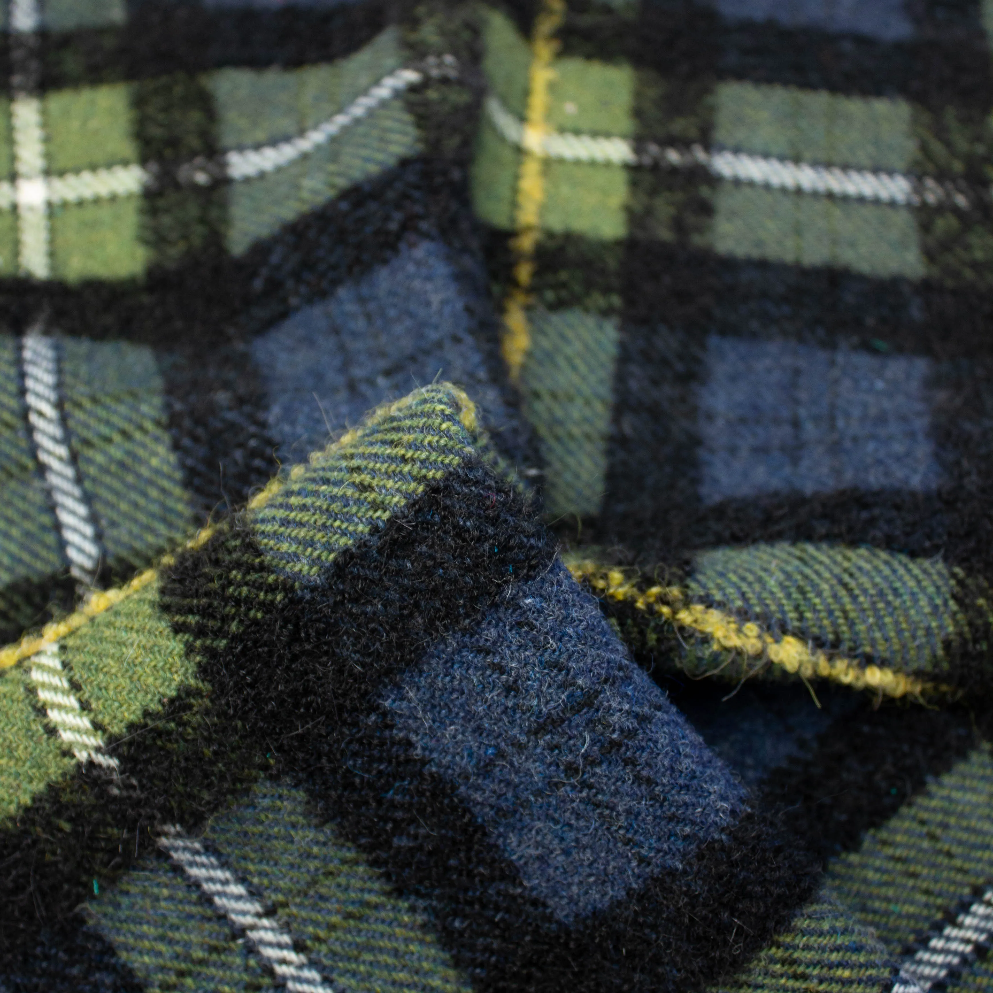 Arron Multicolour Check Wool Blend SHOWROOM SAMPLE 34CM X 60CM