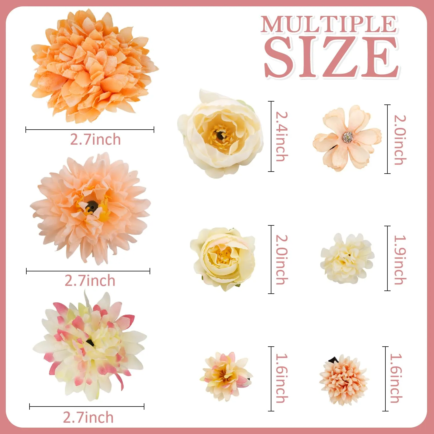Atoden Hawaiian Flower Hair Clips Realistic Bohemian Flower Hair Clips 20 Pcs Hawaii Boho Clips Artificial Rose Tropical Floral Hair Barrettes Wedding Bridal Hair Accessories for Women Girls