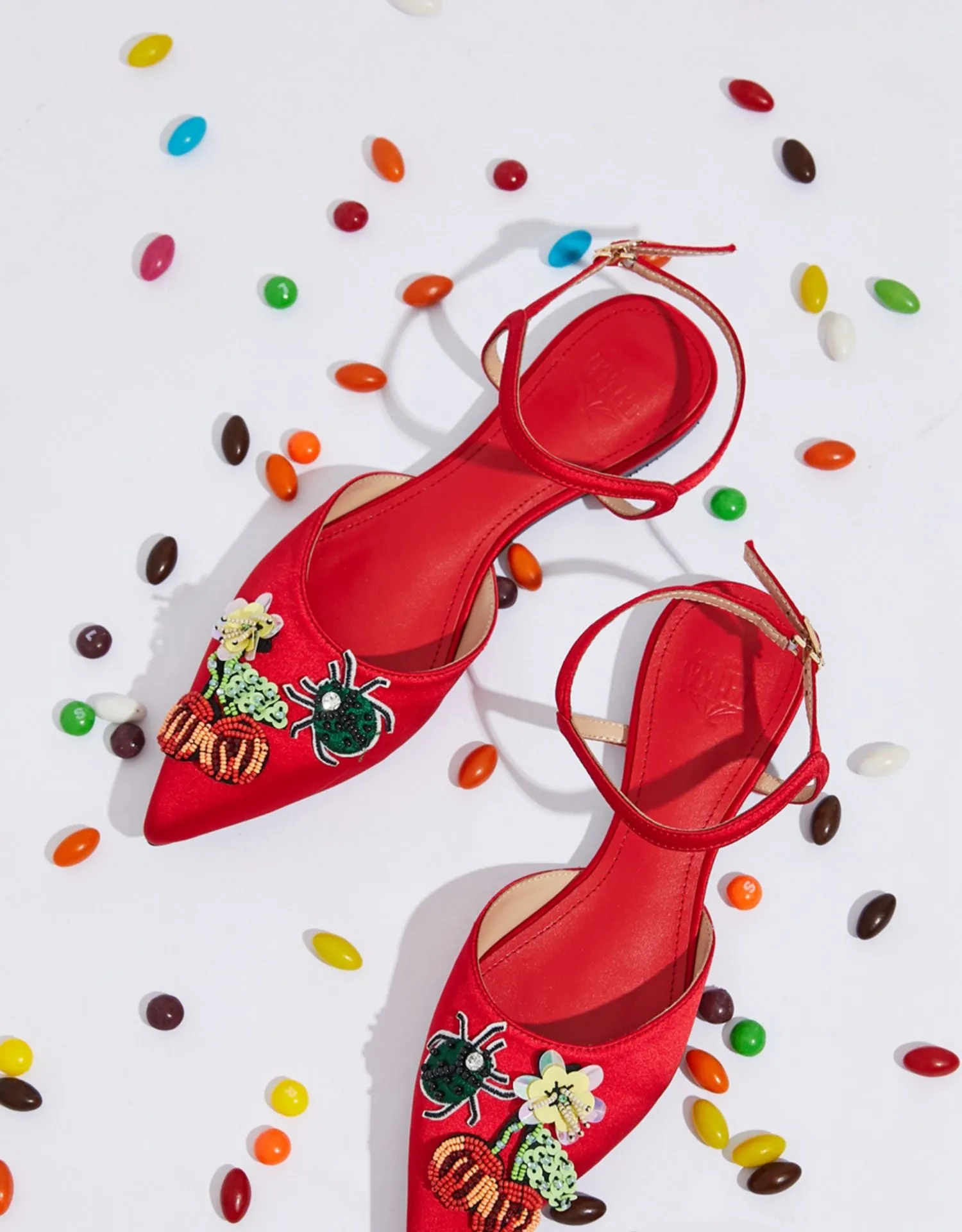 B-FEI original design sweet fruit insects cute sandals single shoes leather- Beatriz