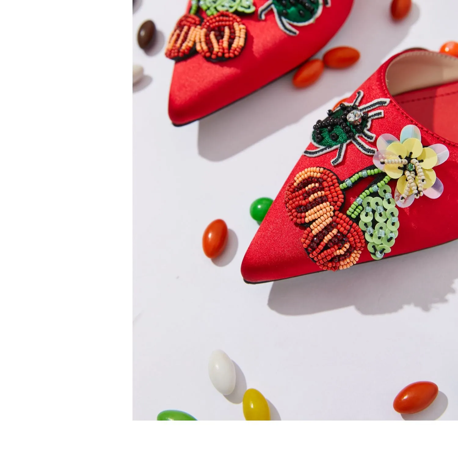 B-FEI original design sweet fruit insects cute sandals single shoes leather- Beatriz