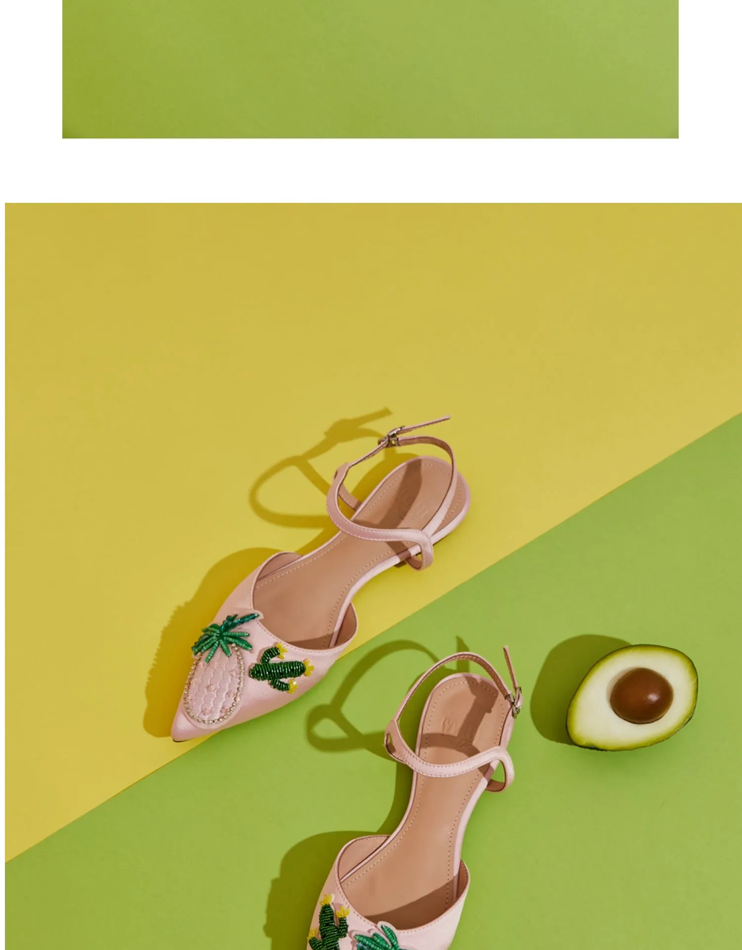 B-FEI original design sweet fruit insects cute sandals single shoes leather- Beatriz
