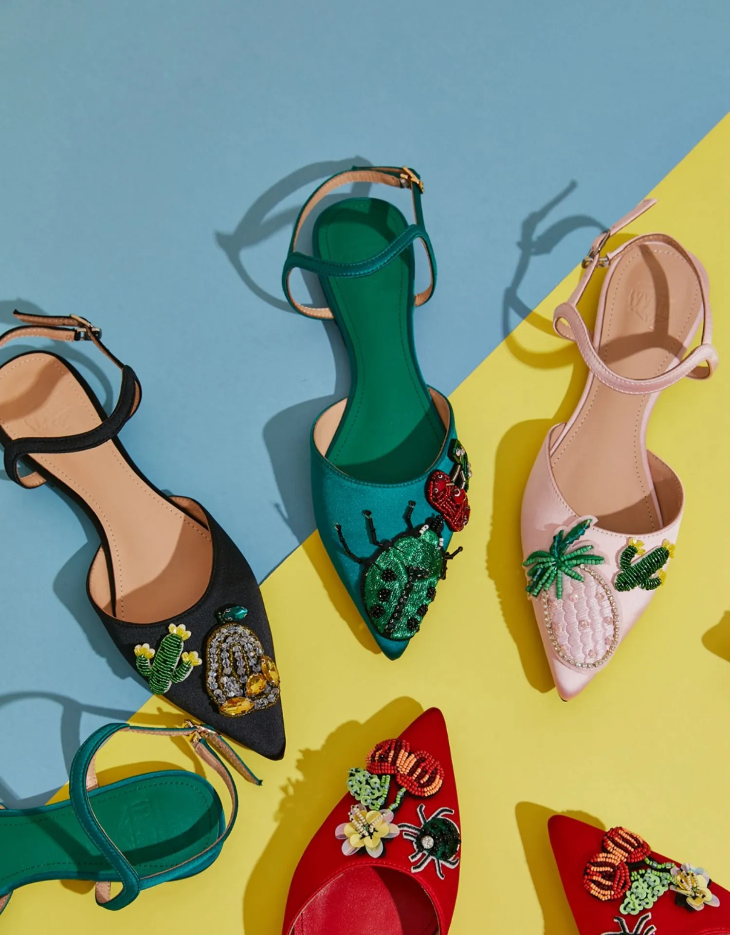 B-FEI original design sweet fruit insects cute sandals single shoes leather- Beatriz