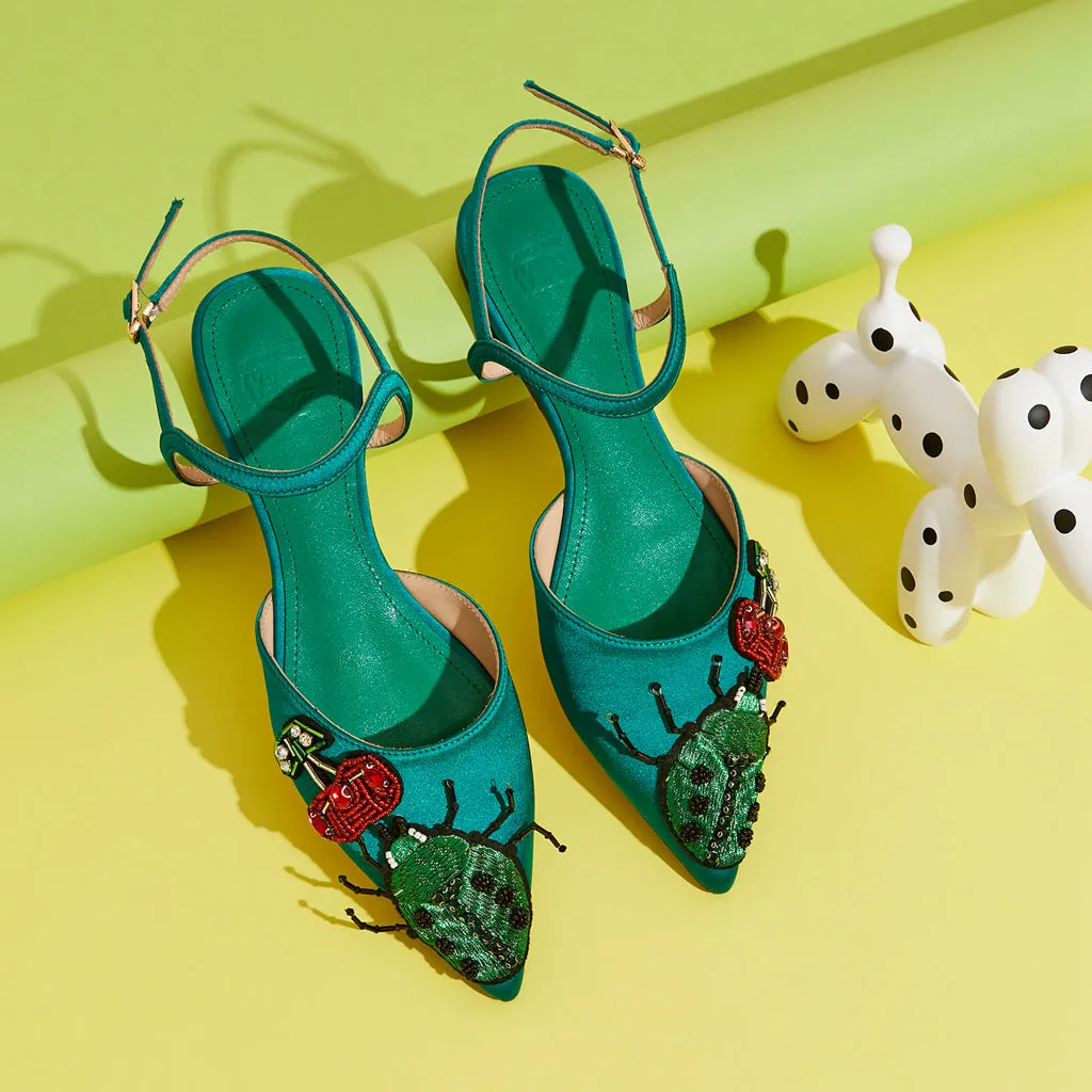 B-FEI original design sweet fruit insects cute sandals single shoes leather- Beatriz