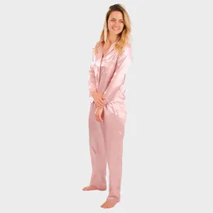 BA Lace Trim Pjs Rose Pink