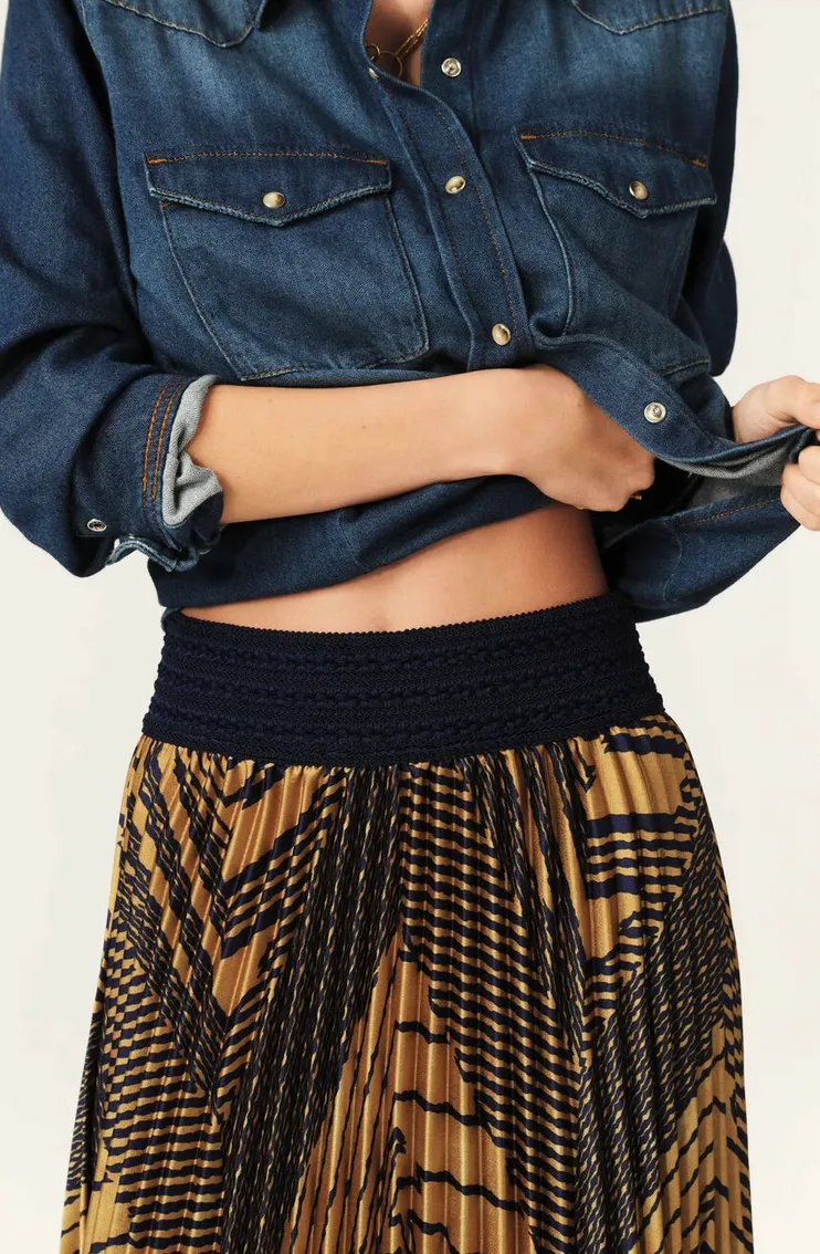 Ba&sh Sow Skirt - Ocre
