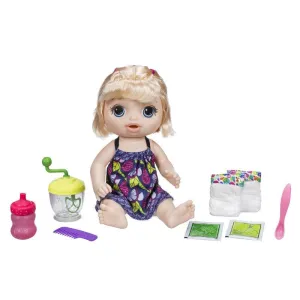 Baby Alive Sweet Spoonfuls Baby Blonde Hair Doll, Powdered Food n Diaper Refill, Toy for Kids 3 Years Old n Up