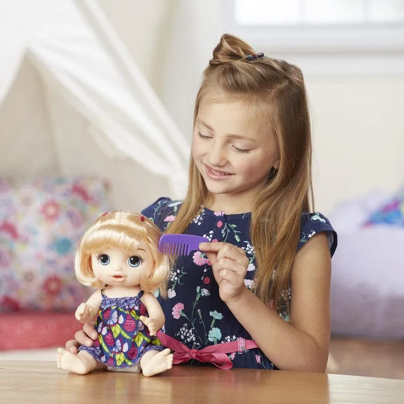 Baby Alive Sweet Spoonfuls Baby Blonde Hair Doll, Powdered Food n Diaper Refill, Toy for Kids 3 Years Old n Up
