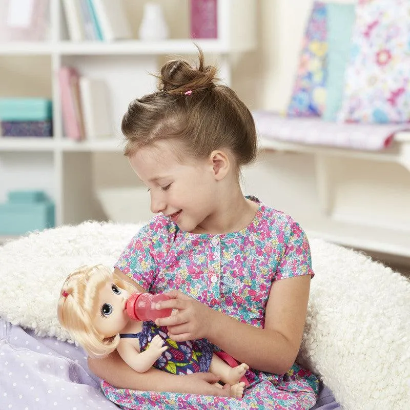 Baby Alive Sweet Spoonfuls Baby Blonde Hair Doll, Powdered Food n Diaper Refill, Toy for Kids 3 Years Old n Up