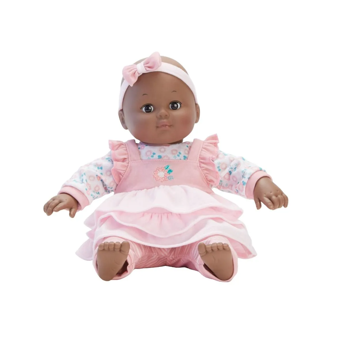 Baby Cuddles Pink Floral Dark Skin
