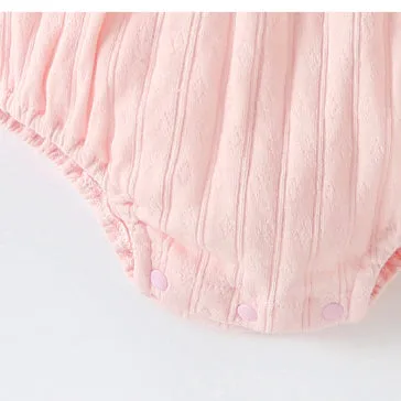 Baby Girls Bow Lace Rompers Wholesale 23020648
