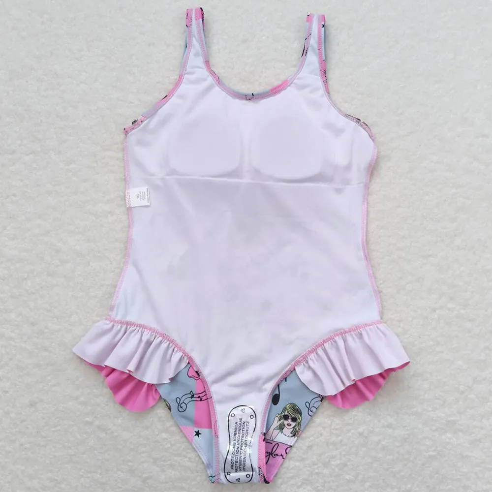 Baby Girls Swimsuits Summer Ruffle Swimsuits S0349