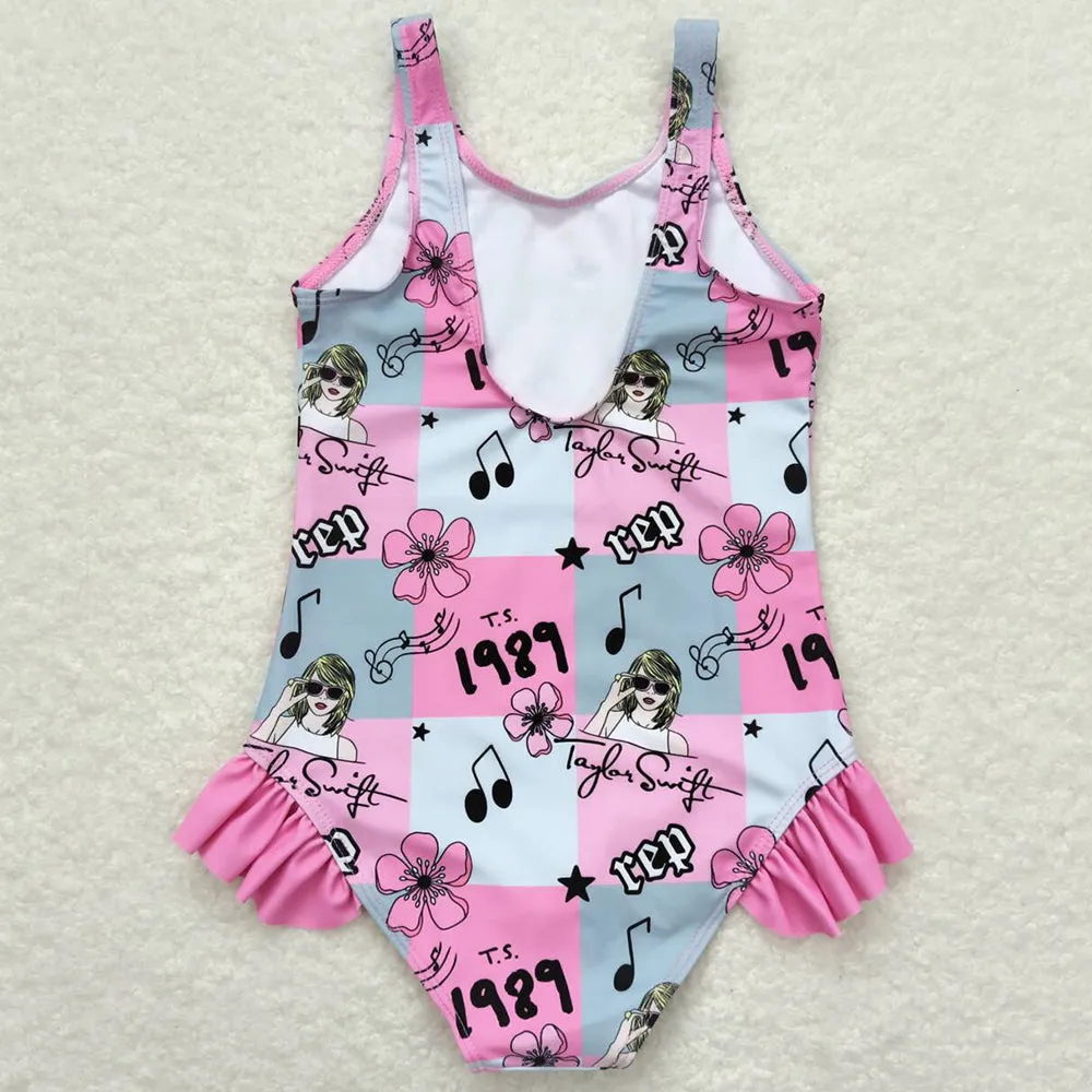 Baby Girls Swimsuits Summer Ruffle Swimsuits S0349