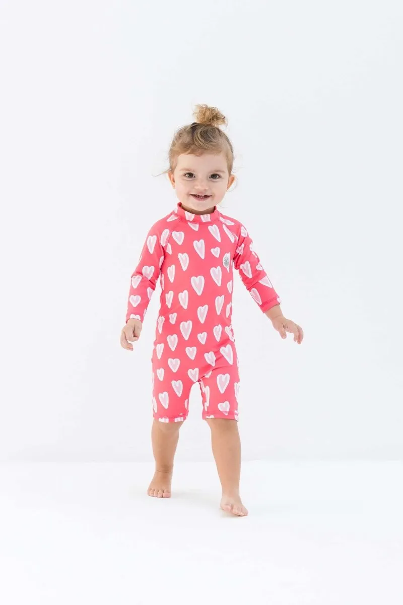 Baby Swimsuit - Summer Love Red