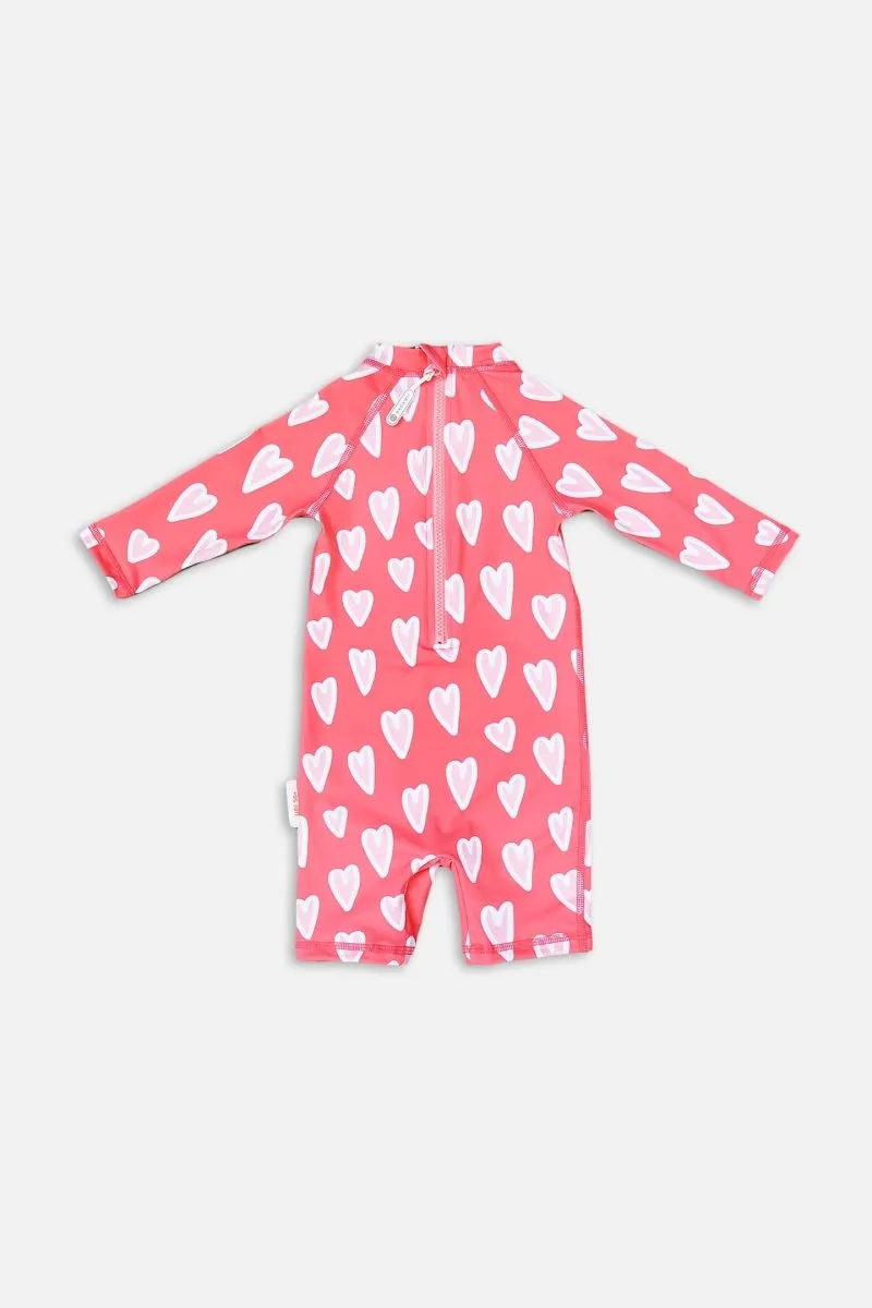 Baby Swimsuit - Summer Love Red