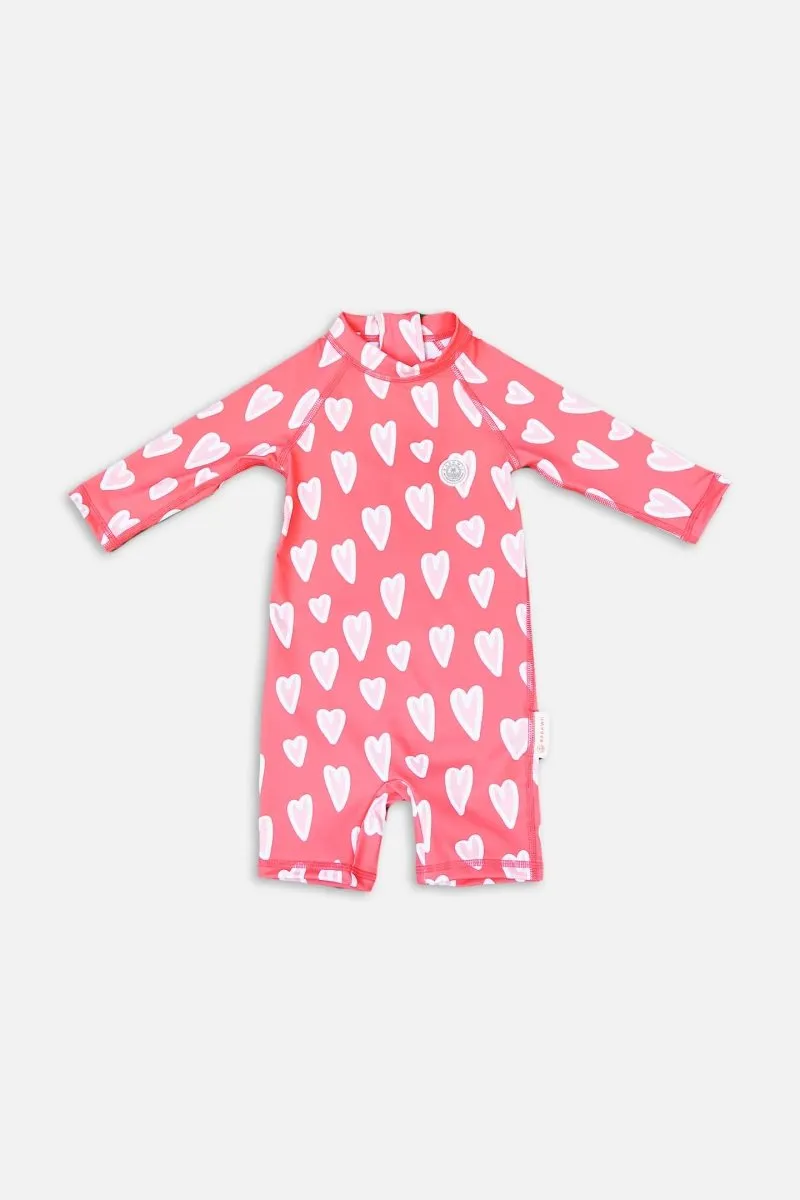 Baby Swimsuit - Summer Love Red