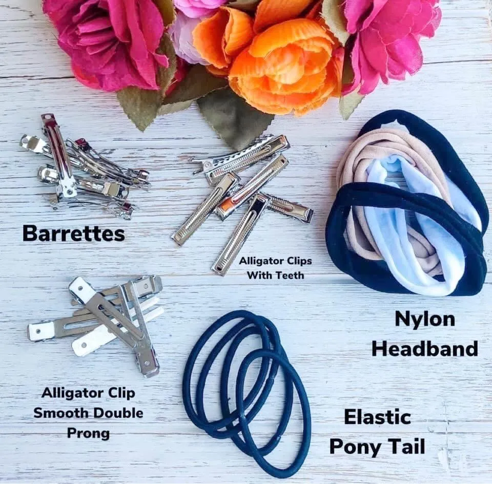Back to School Paint Swirl Bow Headband | Hair Clip