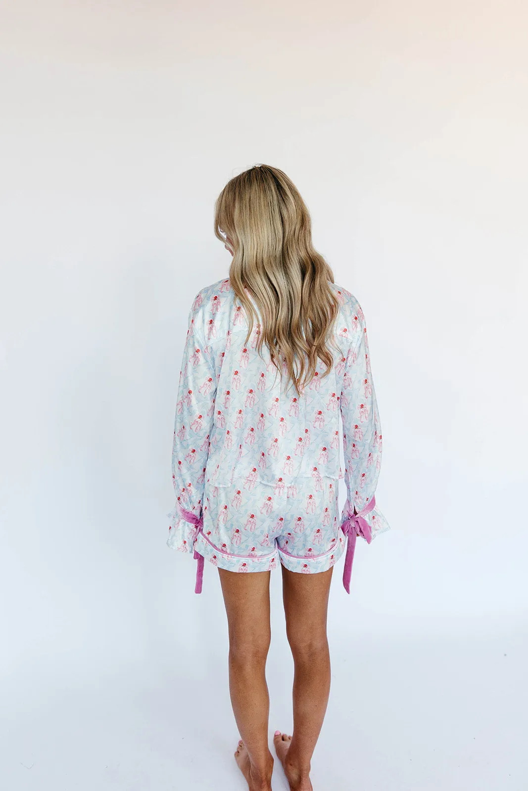 Ballet Shoes   Bows Pajama Set - Powder Pink