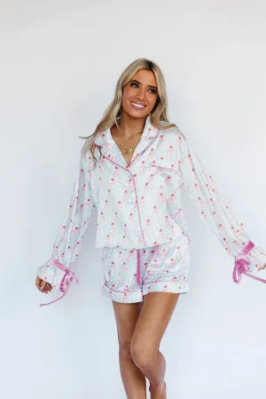 Ballet Shoes   Bows Pajama Set - Powder Pink