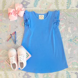 Barbados Blue Ruehling Ruffle Dress
