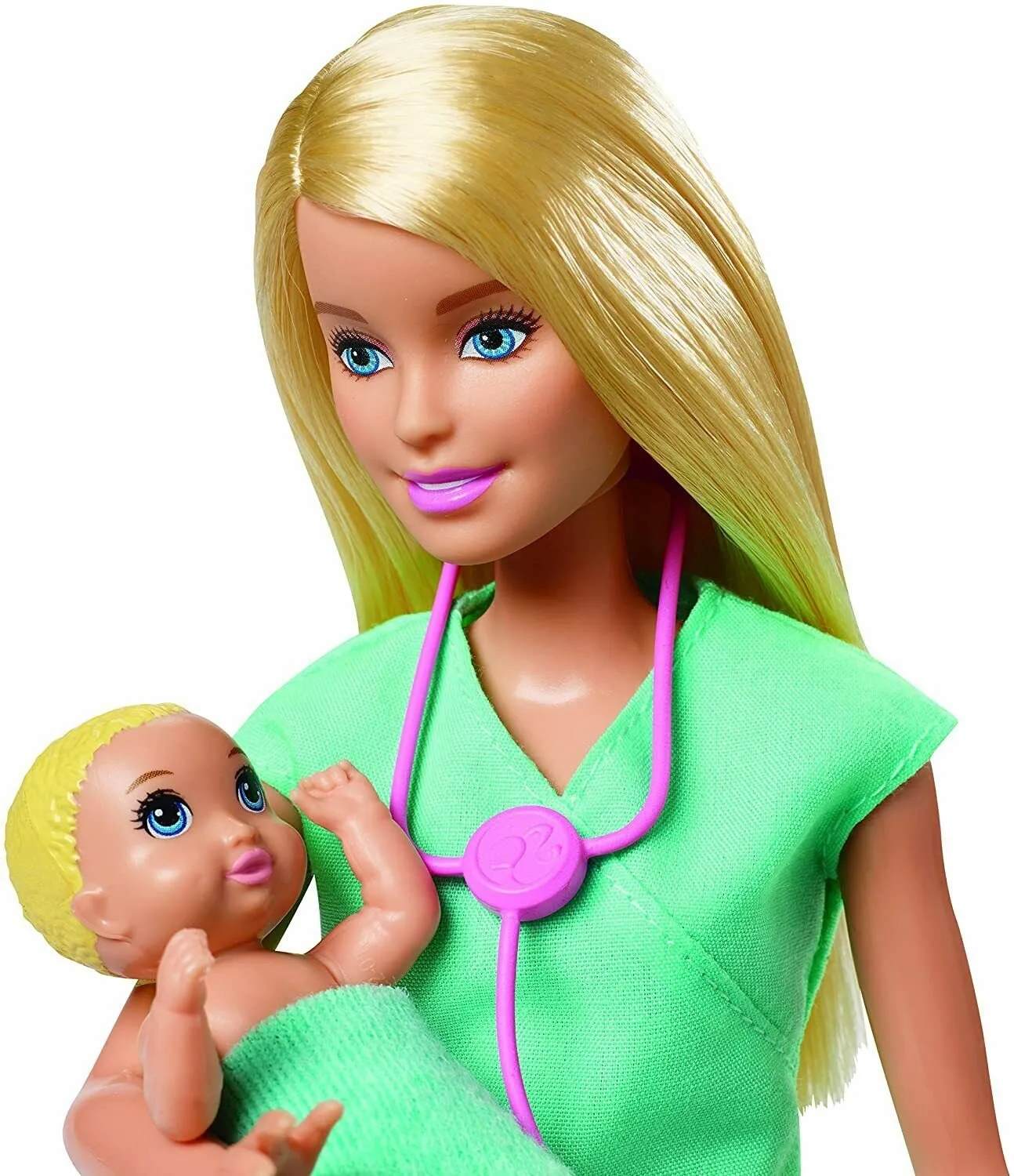 Barbie Baby Doctor Playset with Blonde Doll, 2 Infant Dolls