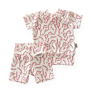 Baseball Biker Shorts Lounge Set