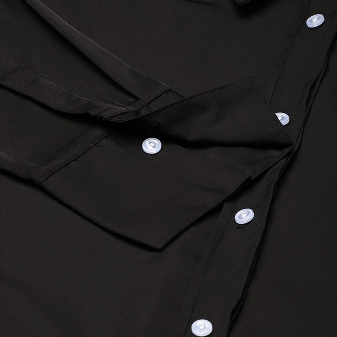 Basic Long Sleeved Collared Shirt