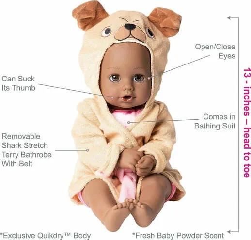 Bath Time Baby Puggy Love Doll