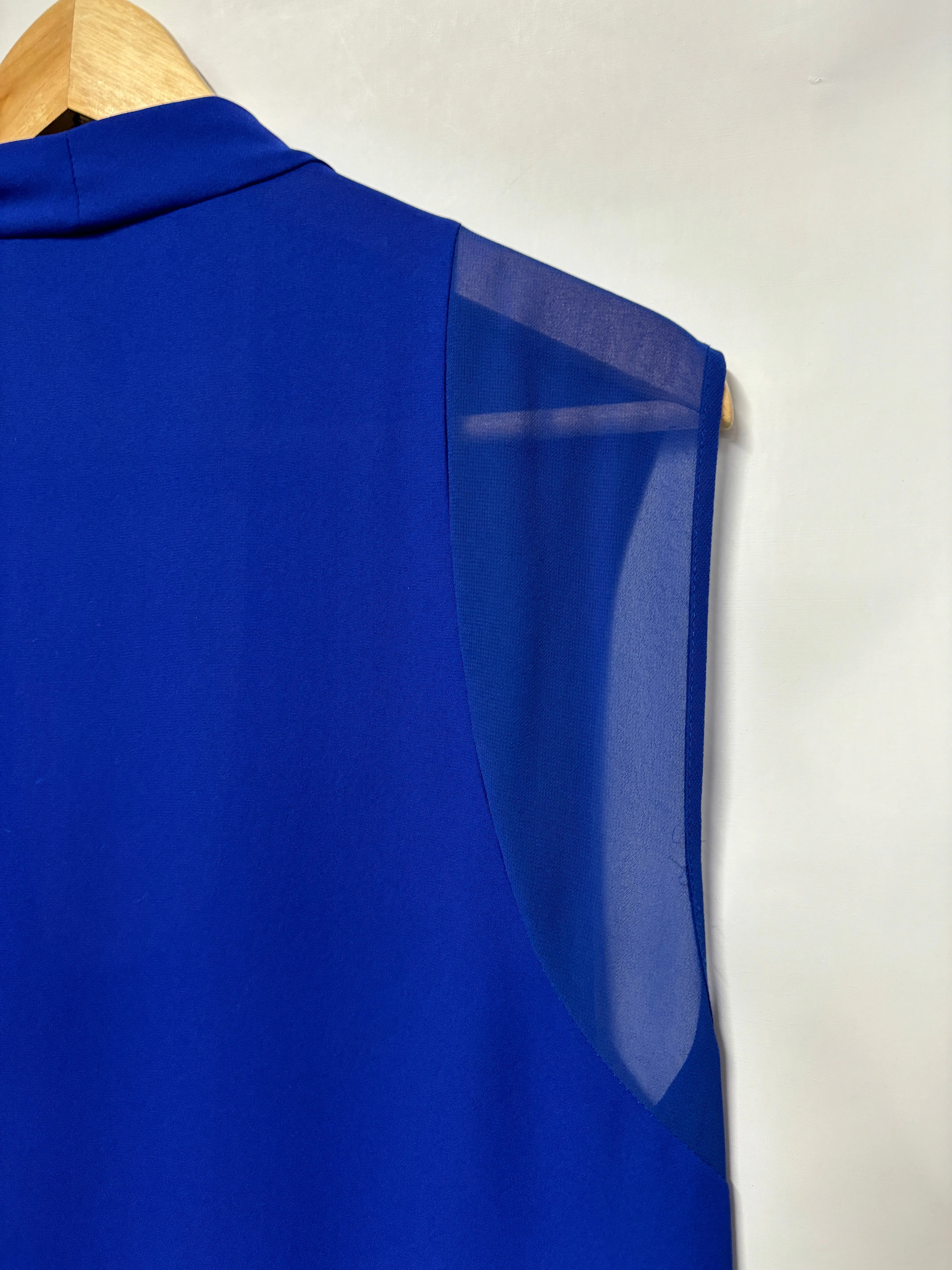 BCBG Maxazria Royal Blue Blouse Medium