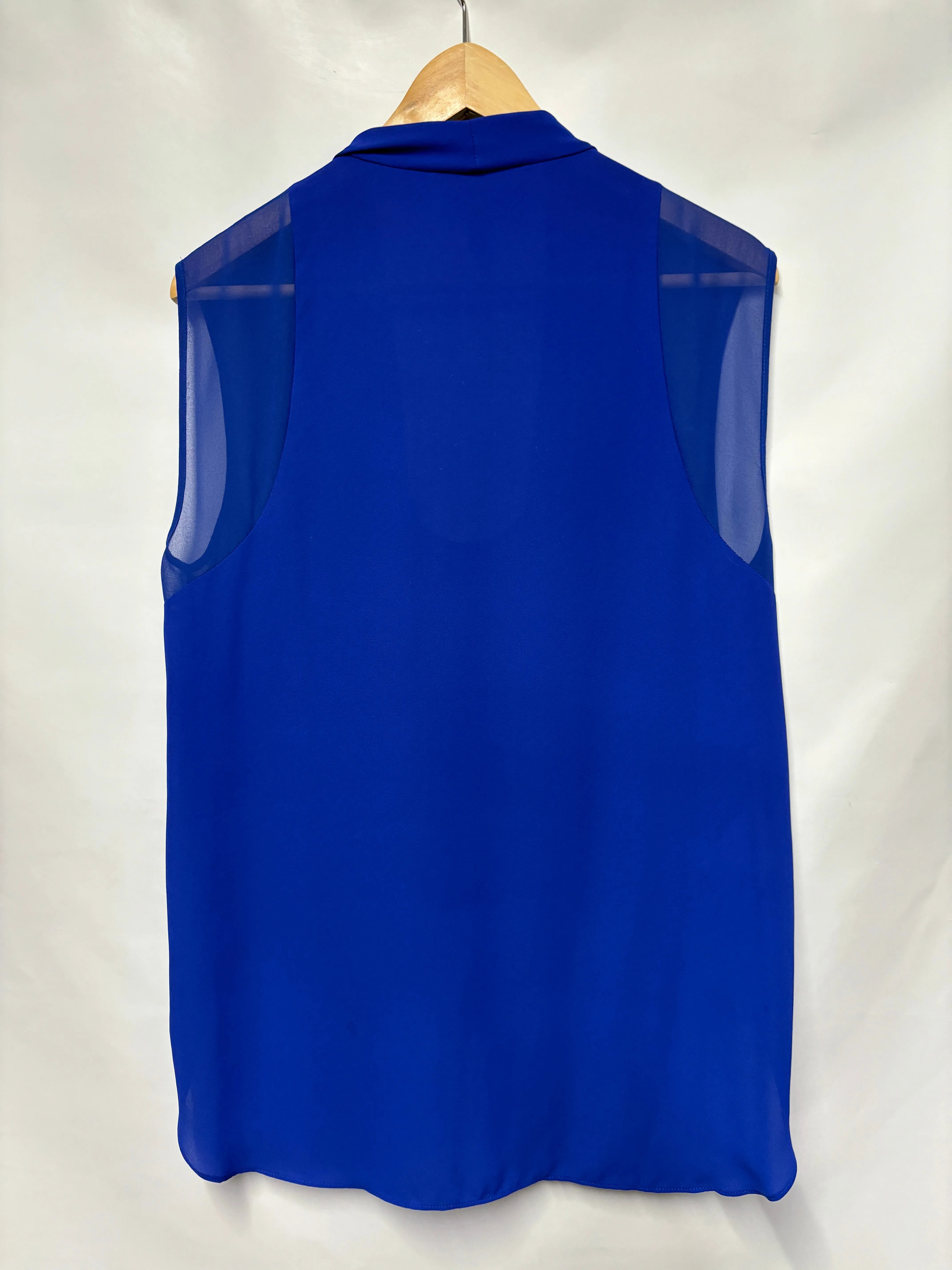 BCBG Maxazria Royal Blue Blouse Medium