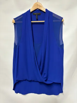 BCBG Maxazria Royal Blue Blouse Medium