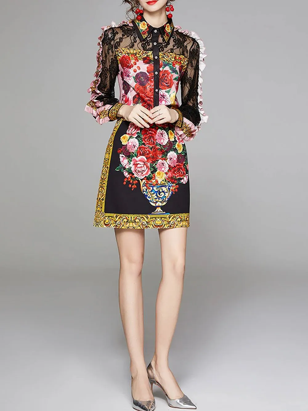 BEGONIA Blouse & Skirt Set