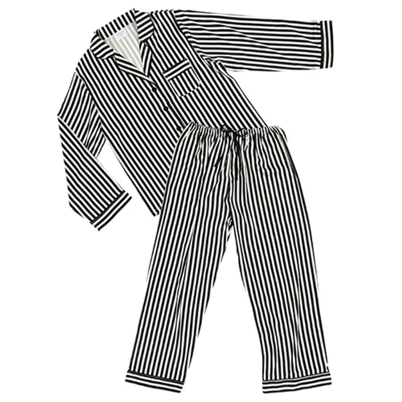 Bella Spa Striped Full-Length PJ Sets