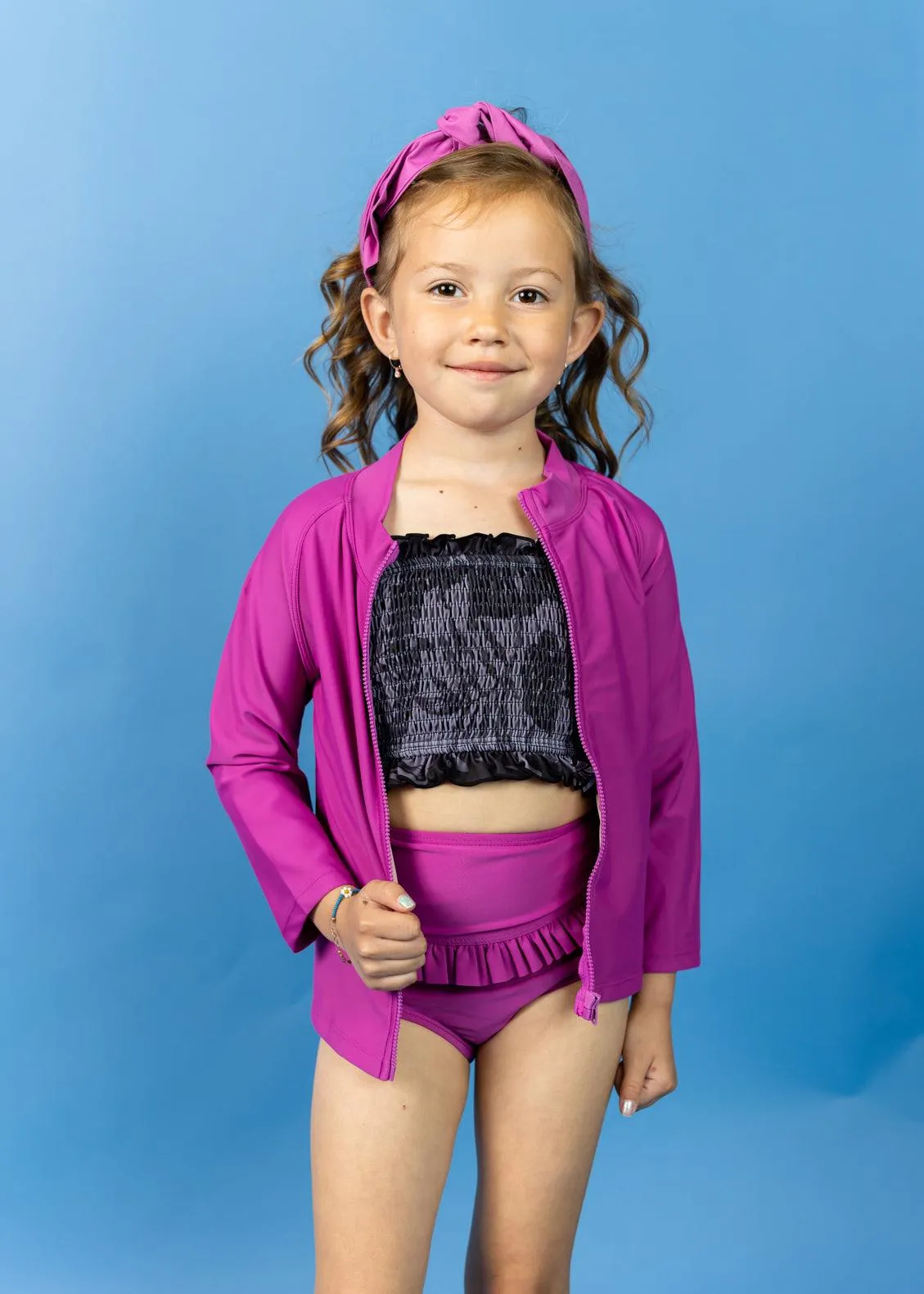 Berry | Mini Mid-Ruffle Bottoms