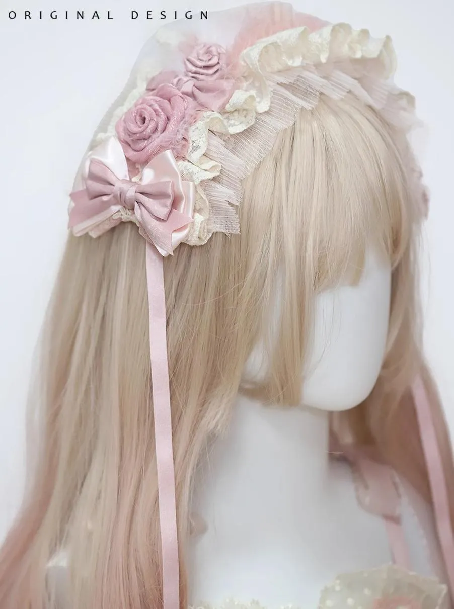 (BFM)The Accessories' Story~Satin Ballet~Sweet Lolita Headdress Feather Bow