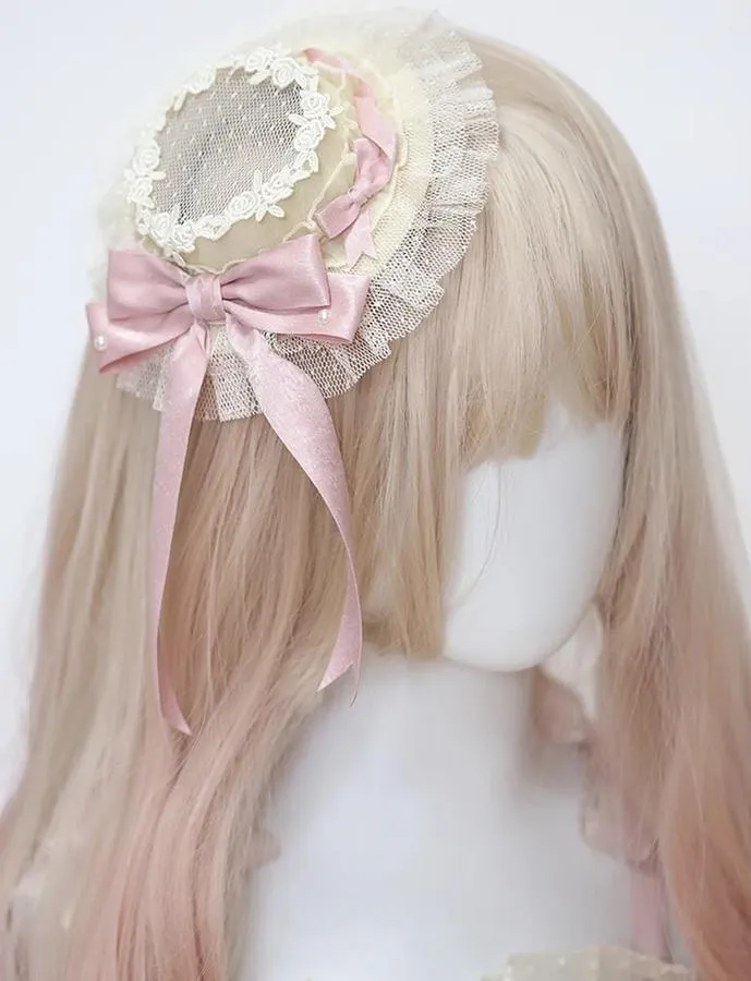 (BFM)The Accessories' Story~Satin Ballet~Sweet Lolita Headdress Feather Bow