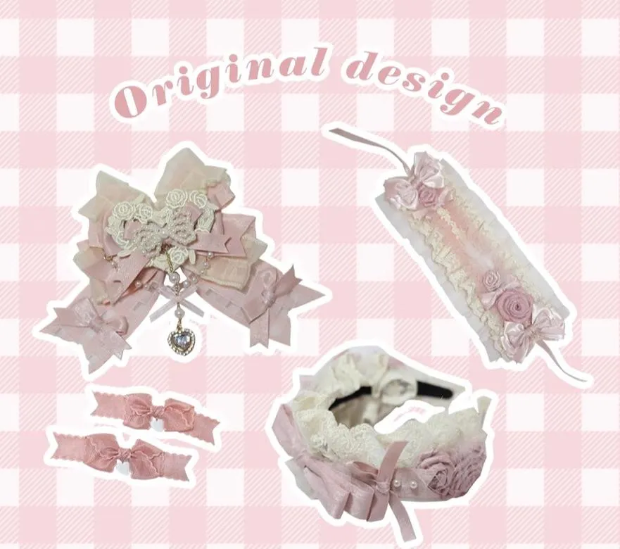 (BFM)The Accessories' Story~Satin Ballet~Sweet Lolita Headdress Feather Bow