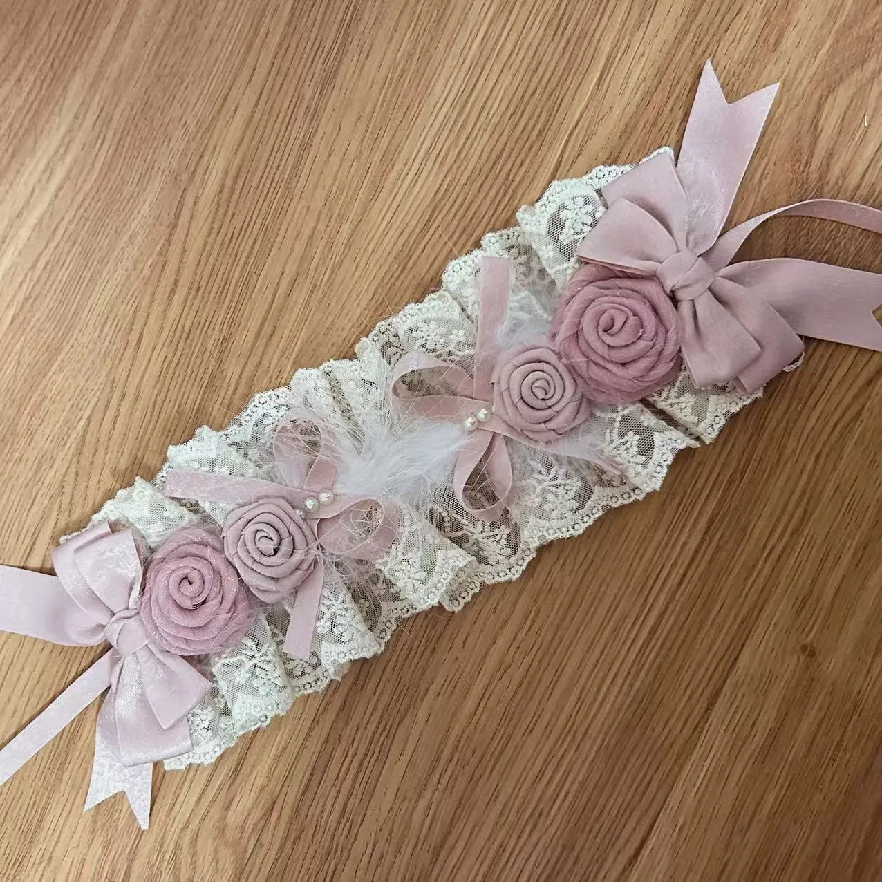 (BFM)The Accessories' Story~Satin Ballet~Sweet Lolita Headdress Feather Bow