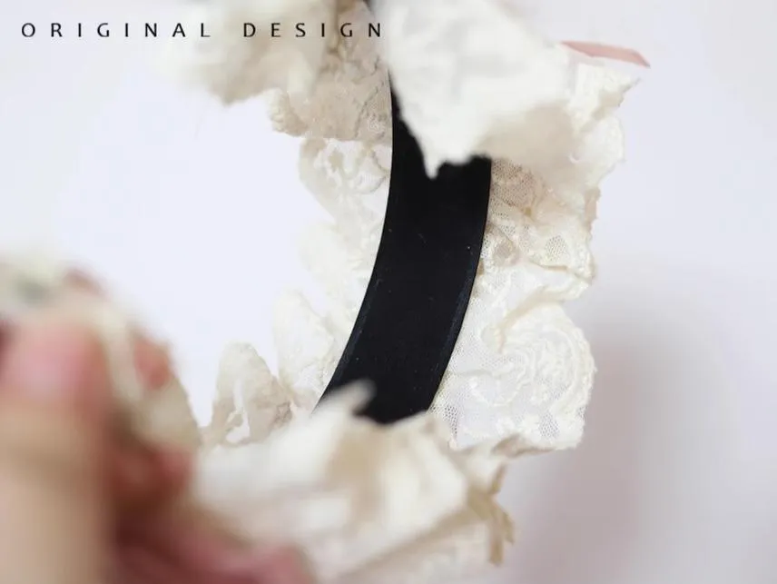 (BFM)The Accessories' Story~Satin Ballet~Sweet Lolita Headdress Feather Bow