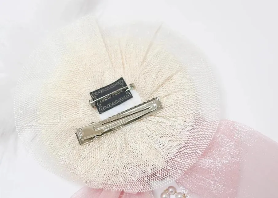 (BFM)The Accessories' Story~Satin Ballet~Sweet Lolita Headdress Feather Bow