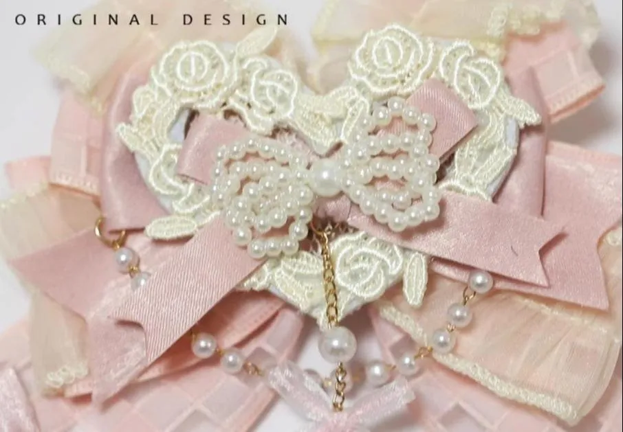 (BFM)The Accessories' Story~Satin Ballet~Sweet Lolita Headdress Feather Bow
